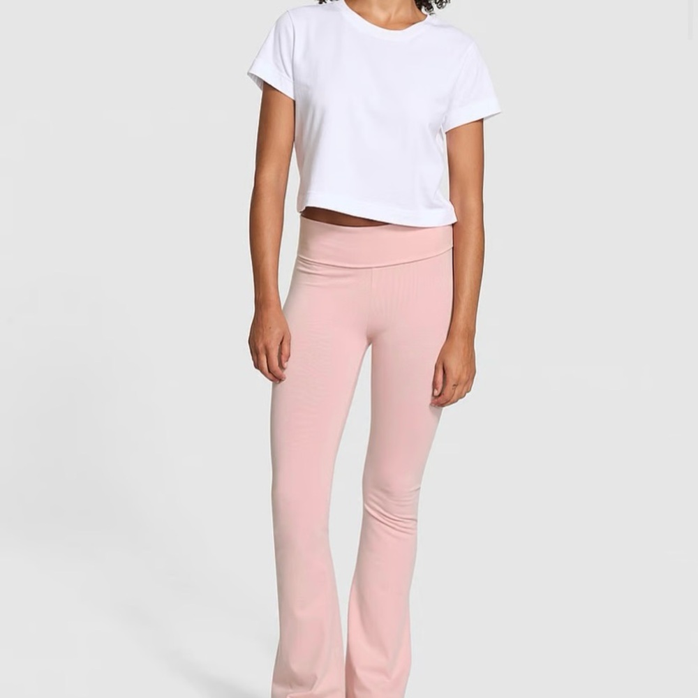 PINK flared leggings